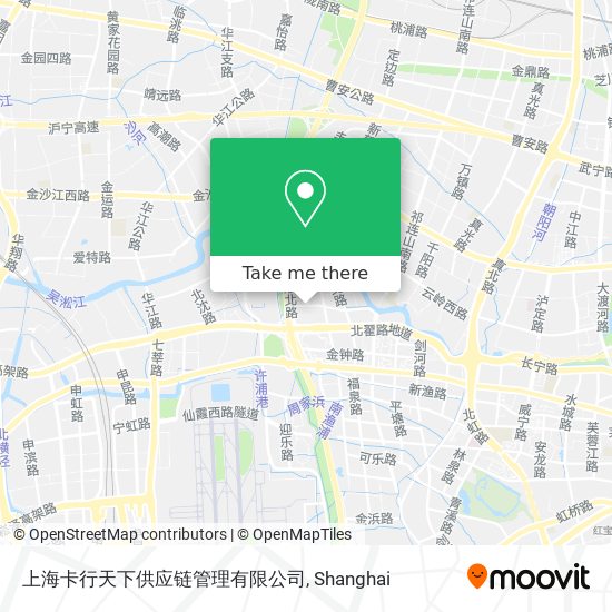上海卡行天下供应链管理有限公司 map
