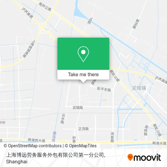 上海博远劳务服务外包有限公司第一分公司 map