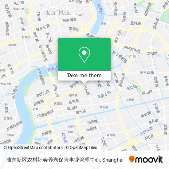 浦东新区农村社会养老保险事业管理中心 map