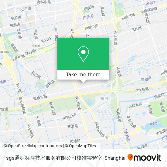 sgs通标标注技术服务有限公司校准实验室 map