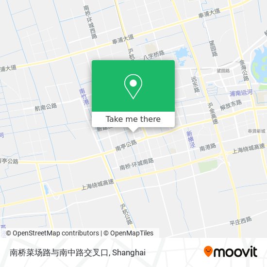 南桥菜场路与南中路交叉口 map