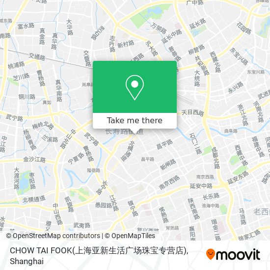 CHOW TAI FOOK(上海亚新生活广场珠宝专营店) map