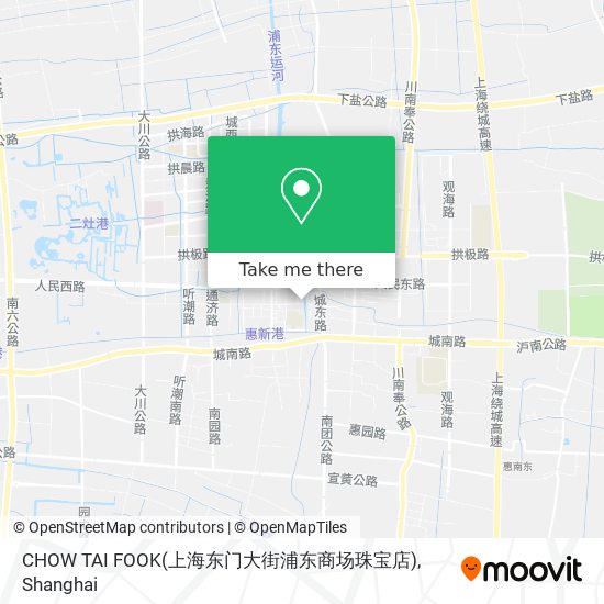 CHOW TAI FOOK(上海东门大街浦东商场珠宝店) map