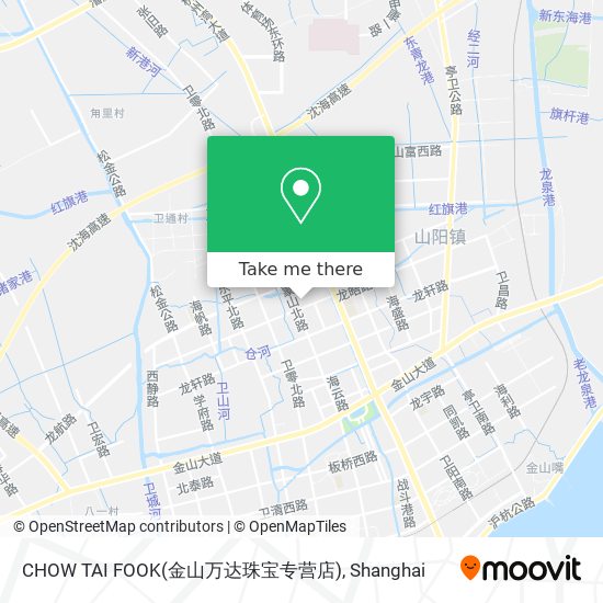 CHOW TAI FOOK(金山万达珠宝专营店) map