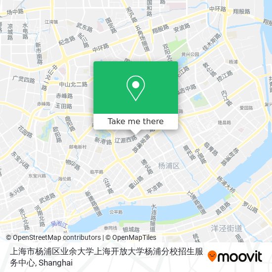 上海市杨浦区业余大学上海开放大学杨浦分校招生服务中心 map