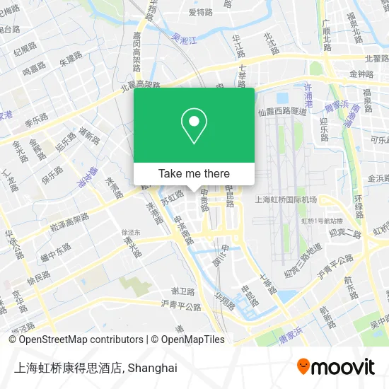 上海虹桥康得思酒店 map