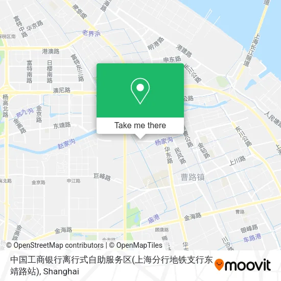 中国工商银行离行式自助服务区(上海分行地铁支行东靖路站) map