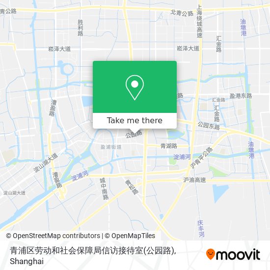 青浦区劳动和社会保障局信访接待室(公园路) map