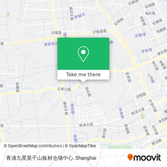 青浦九星莫干山板材仓储中心 map