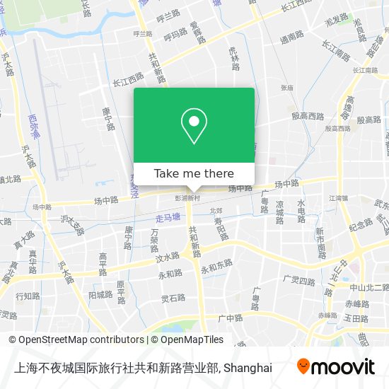 上海不夜城国际旅行社共和新路营业部 map