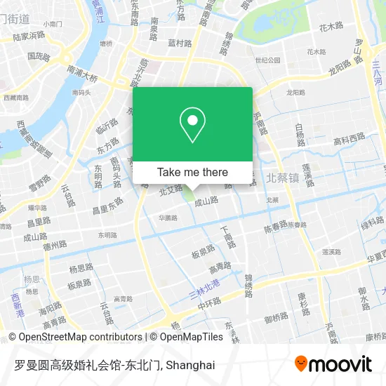 罗曼圆高级婚礼会馆-东北门 map