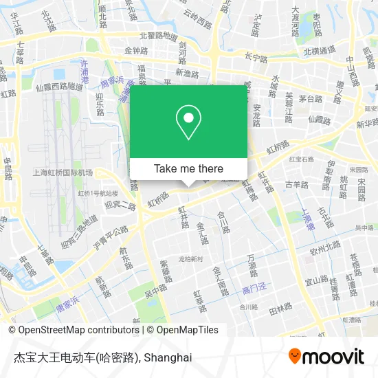 杰宝大王电动车(哈密路) map