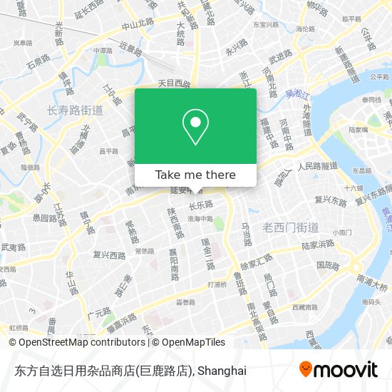 东方自选日用杂品商店(巨鹿路店) map