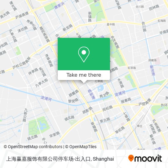 上海赢嘉服饰有限公司停车场-出入口 map