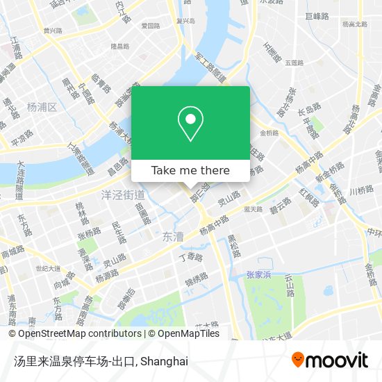 汤里来温泉停车场-出口 map
