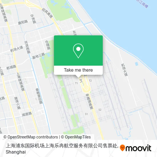 上海浦东国际机场上海乐冉航空服务有限公司售票处 map