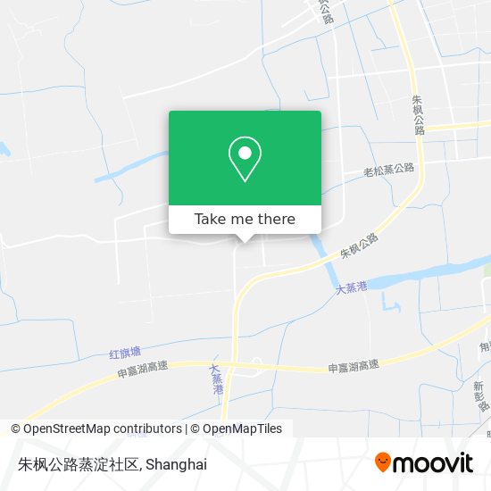 朱枫公路蒸淀社区 map