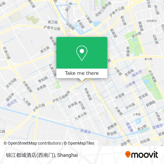 锦江都城酒店(西南门) map