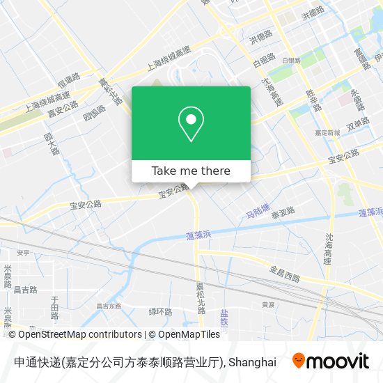 申通快递(嘉定分公司方泰泰顺路营业厅) map