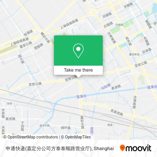 申通快递(嘉定分公司方泰泰顺路营业厅) map