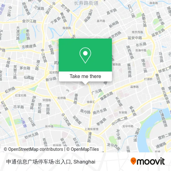 申通信息广场停车场-出入口 map