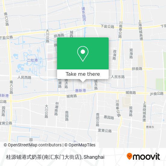 桂源铺港式奶茶(南汇东门大街店) map