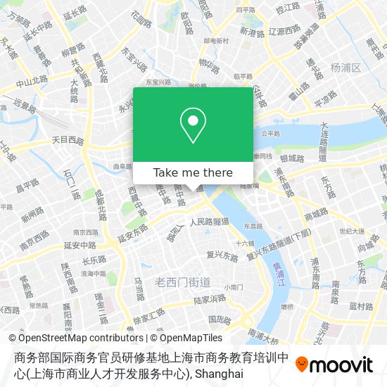 商务部国际商务官员研修基地上海市商务教育培训中心(上海市商业人才开发服务中心) map