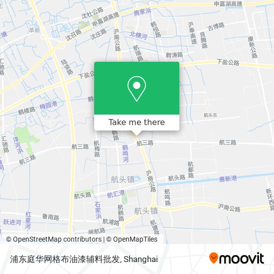 浦东庭华网格布油漆辅料批发 map