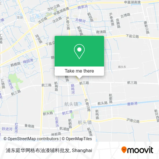 浦东庭华网格布油漆辅料批发 map