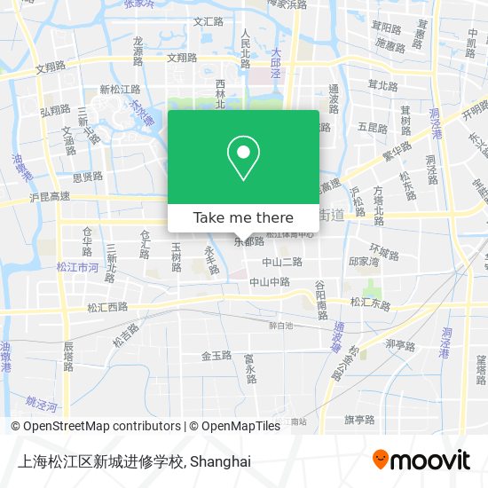 上海松江区新城进修学校 map