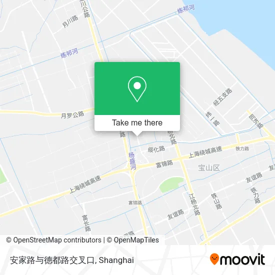 安家路与德都路交叉口 map