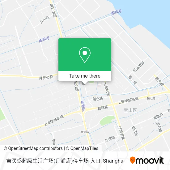 吉买盛超级生活广场(月浦店)停车场-入口 map