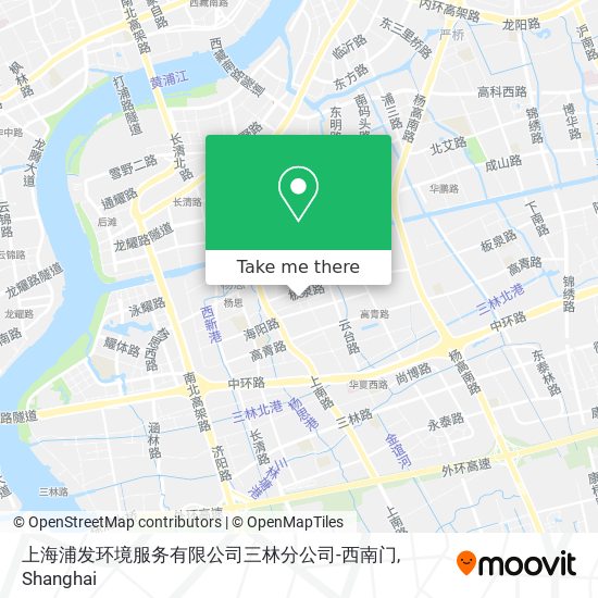 上海浦发环境服务有限公司三林分公司-西南门 map