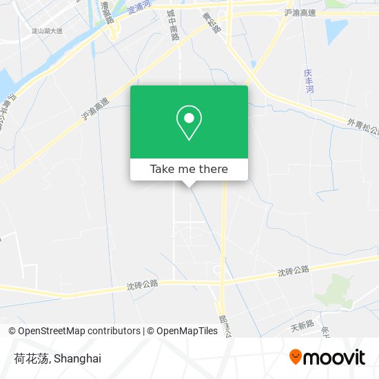 荷花荡 map