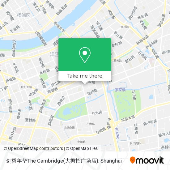 剑桥年华The Cambridge(大拇指广场店) map