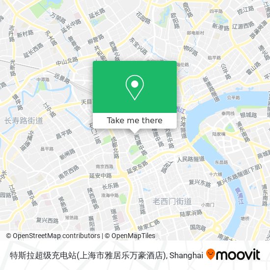 特斯拉超级充电站(上海市雅居乐万豪酒店) map