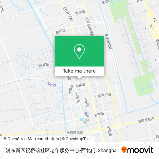 浦东新区祝桥镇社区老年服务中心-西北门 map