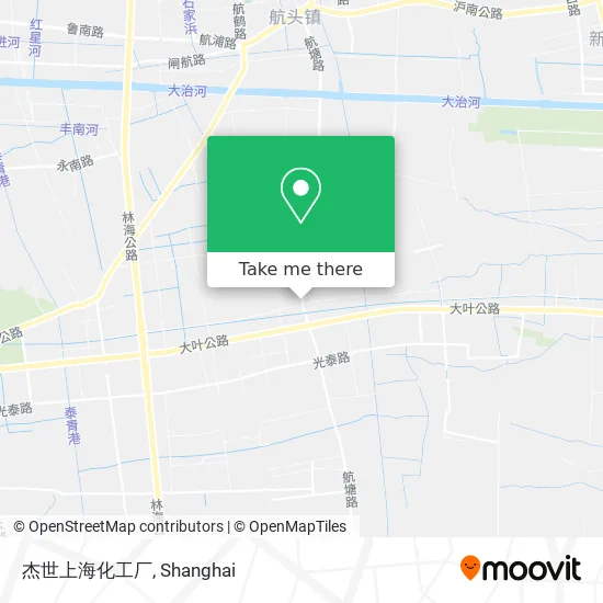 杰世上海化工厂 map