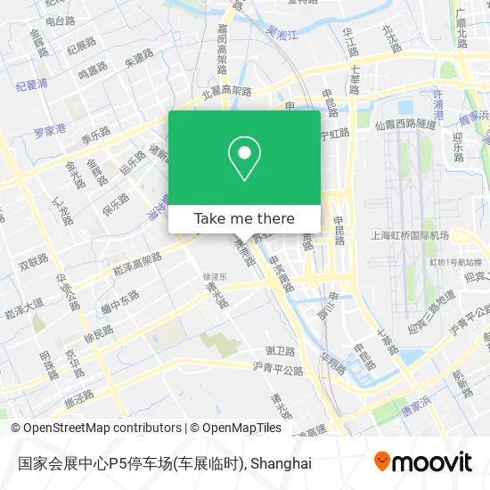 国家会展中心P5停车场(车展临时) map
