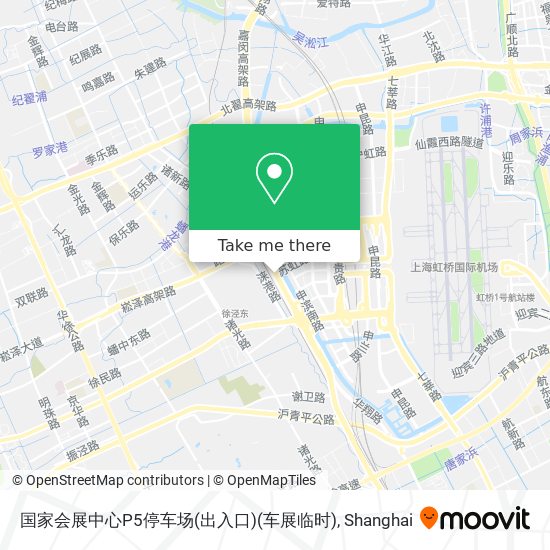 国家会展中心P5停车场(出入口)(车展临时) map