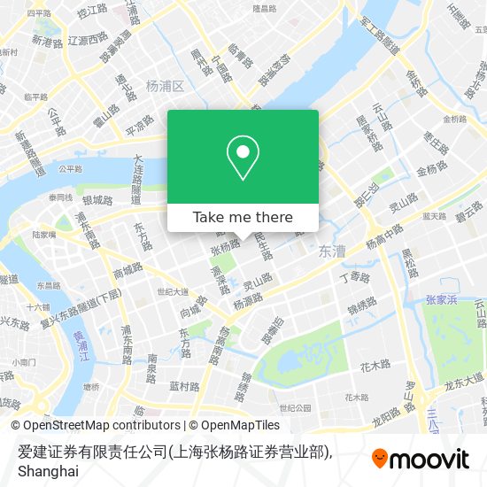 爱建证券有限责任公司(上海张杨路证券营业部) map