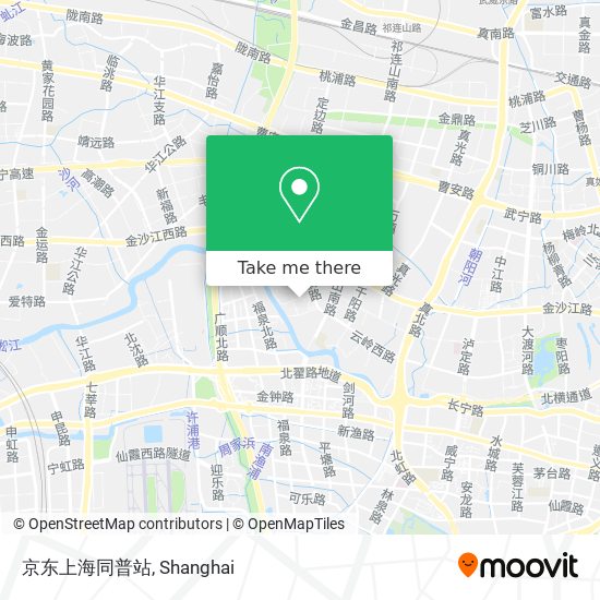 京东上海同普站 map