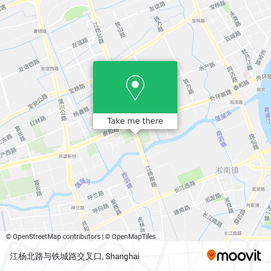 江杨北路与铁城路交叉口 map