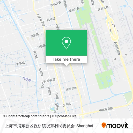 上海市浦东新区祝桥镇祝东村民委员会 map