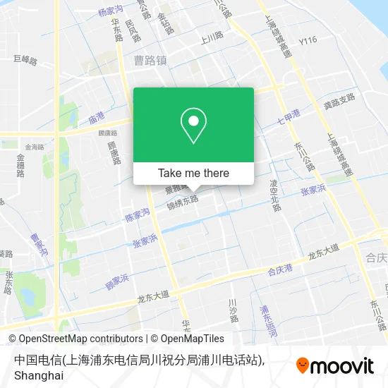 中国电信(上海浦东电信局川祝分局浦川电话站) map