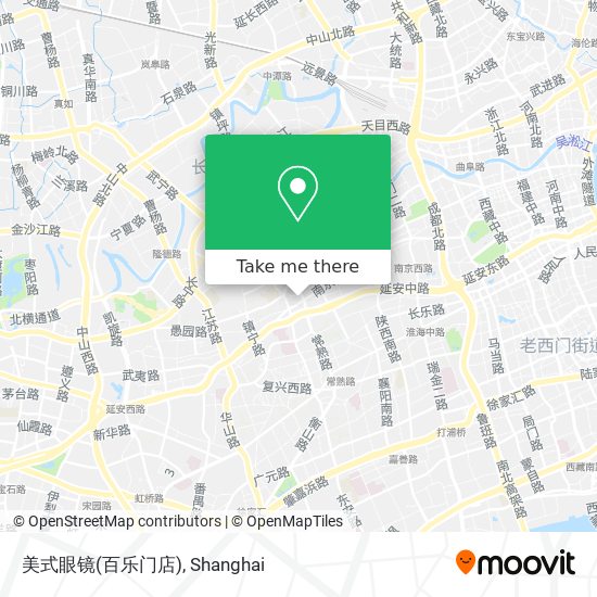 美式眼镜(百乐门店) map