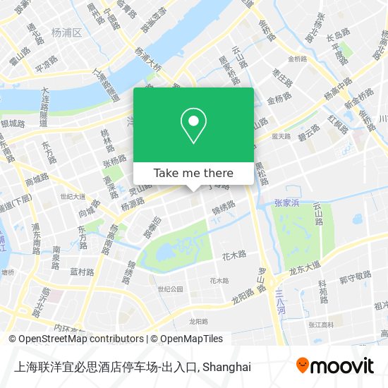 上海联洋宜必思酒店停车场-出入口 map