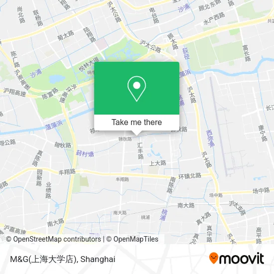 M&G(上海大学店) map