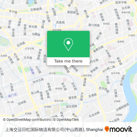 上海交运日红国际物流有限公司(中山西路) map
