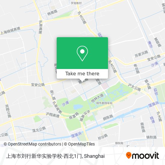 上海市刘行新华实验学校-西北1门 map